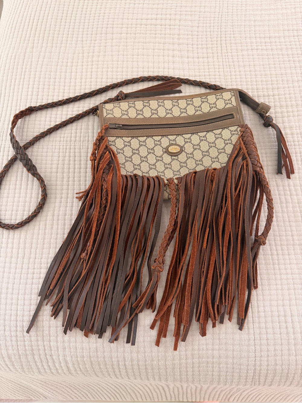 Crossbody Gucci Purse with Fringe